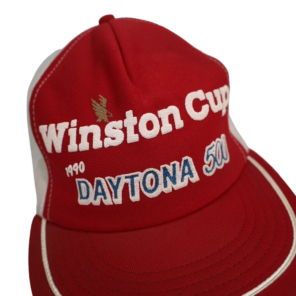 Vintage 1990 Winston Cup Dayton 500 Mesh Trucker Hat